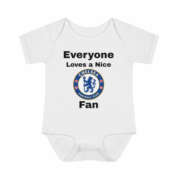 Baby Bodysuit - Everyone Loves a Nice Chelsea Fan - Cute Infant One Piece, Soccer Fan Apparel, Baby Shower Gift, Funny Baby Outfit, Newborn - Image 9