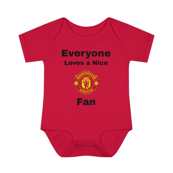 Manchester United Fan Infant Bodysuit - Baby Shower Gift, Soccer Apparel, Cute Newborn Outfit, Funny Baby Clothes