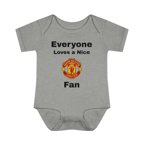 Manchester United Fan Infant Bodysuit - Baby Shower Gift, Soccer Apparel, Cute Newborn Outfit, Funny Baby Clothes - Image 4