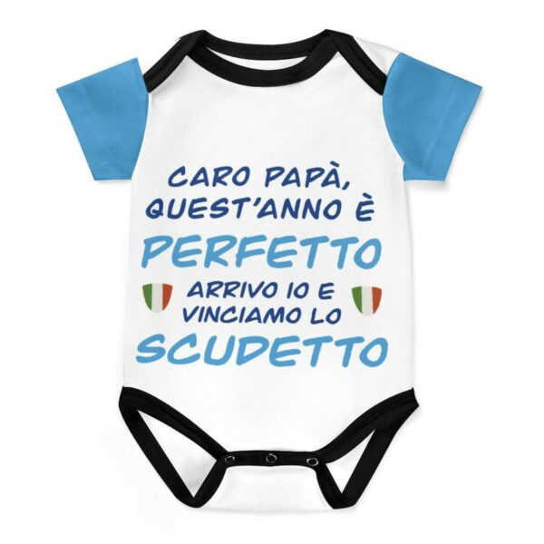 Baby Bodysuit - Caro Papà, Quest'Anno è Perfetto: Arrivo Io e Vinciamo lo Scudetto! Napoli - Image 10