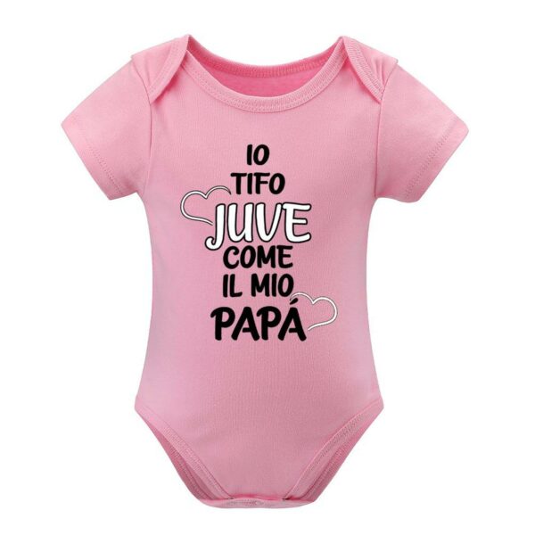 Baby Bodysuit Io tifo Juve come il mio papà | Juventus - Image 7