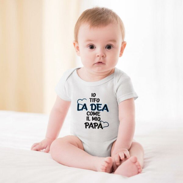 Baby Bodysuit Io tifo La Dea come il mio papà | Atalanta - Image 2