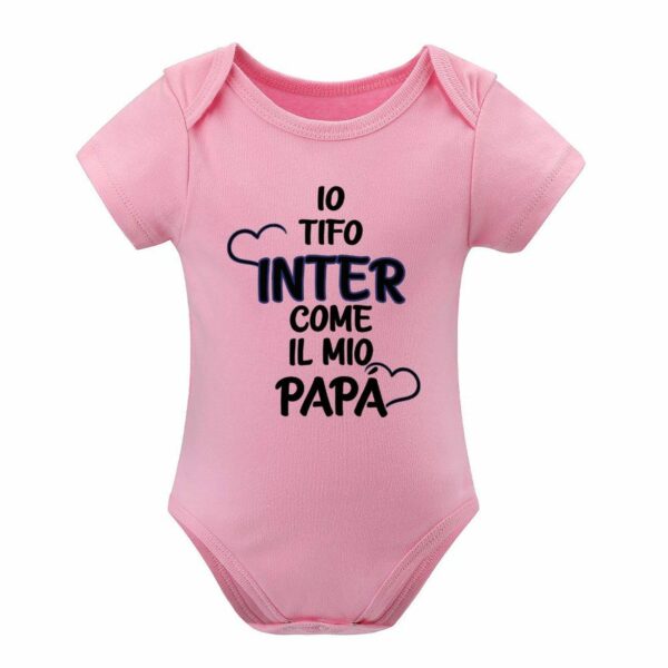 Baby Bodysuit Io tifo Inter come il mio papà | - Image 6