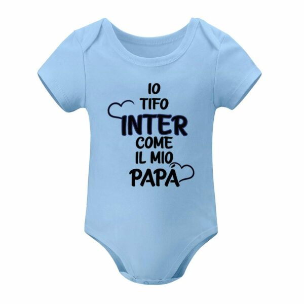 Baby Bodysuit Io tifo Inter come il mio papà | - Image 8