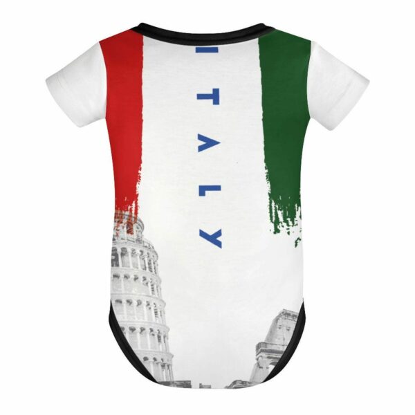 Italy Baby Romper – Italian Flag & Landmarks Bodysuit –  Baby Gift - Image 7