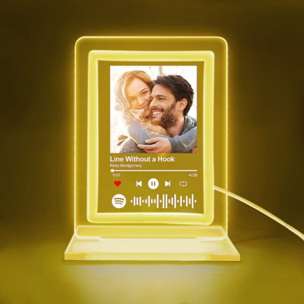 Custom Spotify Night Light Personalized Music Plaque| Custom Night Light as Valentines Day Gift - Anniversary gift - Romantic gift - Image 4