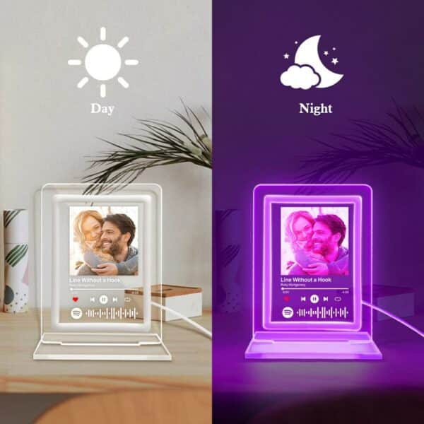 Custom Spotify Night Light Personalized Music Plaque| Custom Night Light as Valentines Day Gift - Anniversary gift - Romantic gift - Image 3
