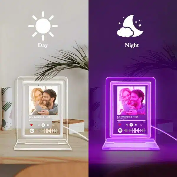 Custom Spotify Night Light Personalized Music Plaque| Custom Night Light as Valentines Day Gift - Anniversary gift - Romantic gift - Image 3