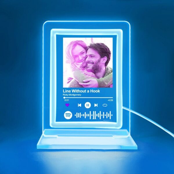 Custom Spotify Night Light Personalized Music Plaque| Custom Night Light as Valentines Day Gift - Anniversary gift - Romantic gift - Image 5