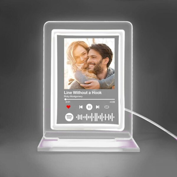 Custom Spotify Night Light Personalized Music Plaque| Custom Night Light as Valentines Day Gift - Anniversary gift - Romantic gift - Image 6
