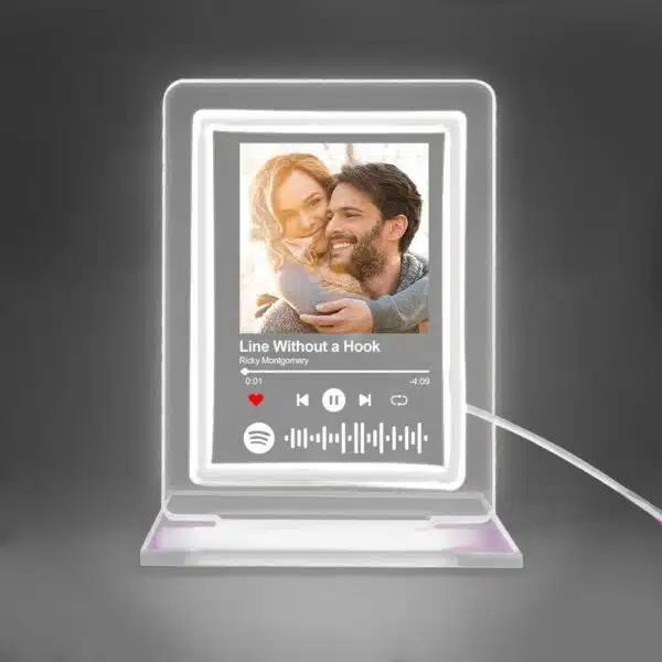 Custom Spotify Night Light Personalized Music Plaque| Custom Night Light as Valentines Day Gift - Anniversary gift - Romantic gift - Image 6