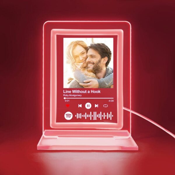 Custom Spotify Night Light Personalized Music Plaque| Custom Night Light as Valentines Day Gift - Anniversary gift - Romantic gift - Image 8