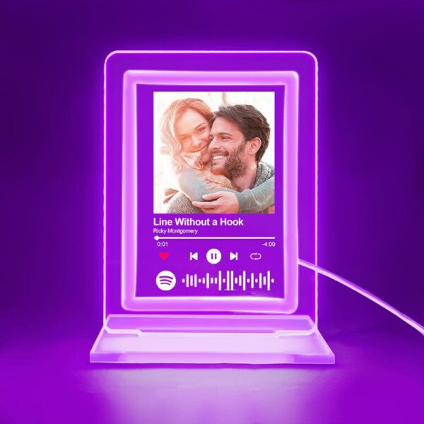 Custom Spotify Night Light Personalized Music Plaque| Custom Night Light as Valentines Day Gift - Anniversary gift - Romantic gift - Image 7