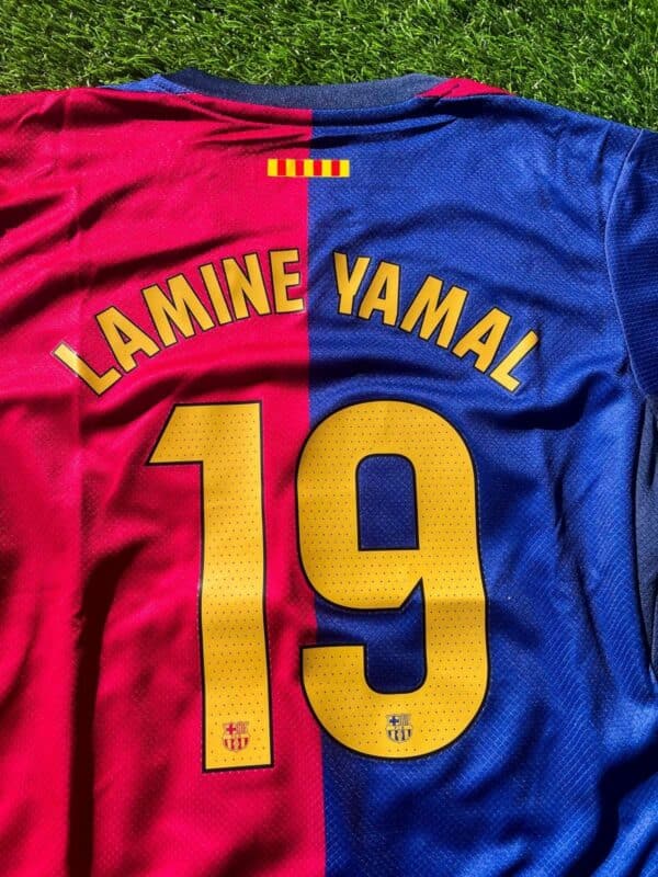 Kid's Uniform Lamine Yamal Kids Jersey | Football Uniform | Short for Boys | Girls,Barcelona Yamal #19,Jersey and Shorts,Barcelona Yamal #19 - Image 2