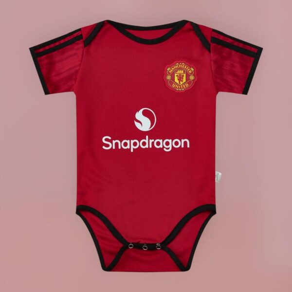 Custom  Baby Bodysuit Manchester United Home Kit 2025/26